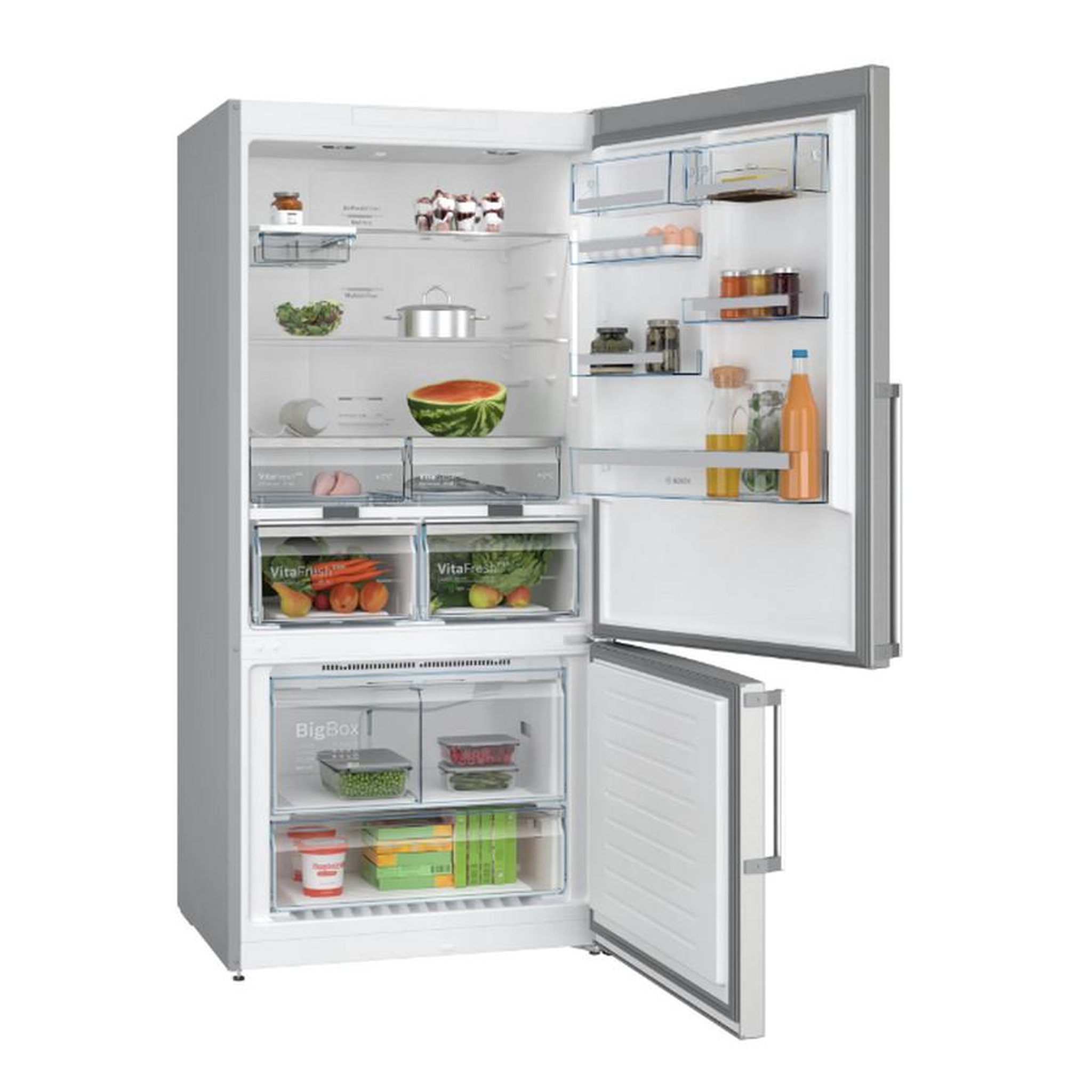 Voir la diapositive 3 : BOSCH Réfrigérateur combiné 86cm 631l nofrost inox - KGN86AIDR