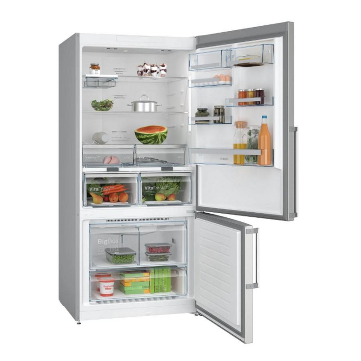 BOSCH Réfrigérateur combiné 86cm 631l nofrost inox - KGN86AIDR