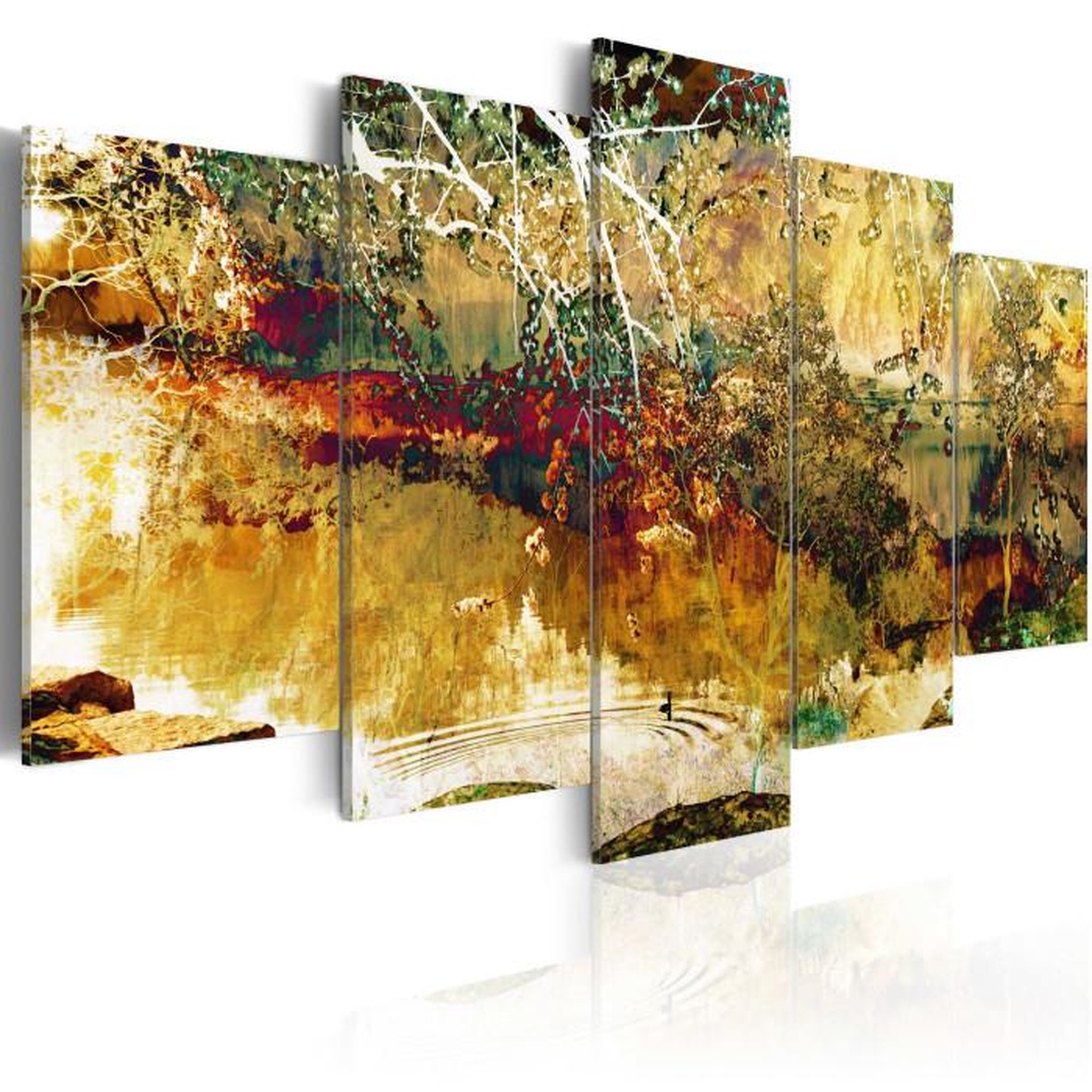 Paris Prix Tableau Imprimé  Jardin : Abstraction. Coloris disponibles : Multicolore