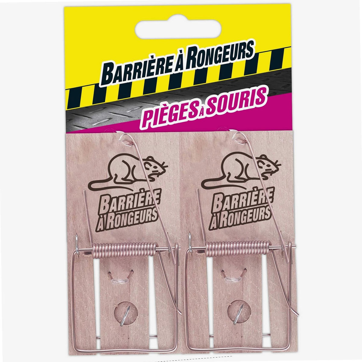 ALGOFLASH Pièges à Souris en Bois - Lot de 2