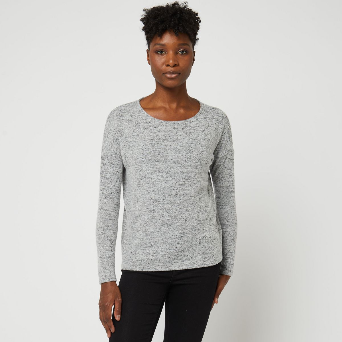 INEXTENSO T-shirt gris femme