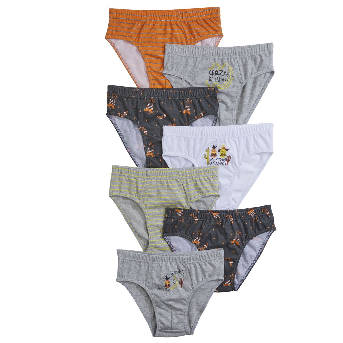 INEXTENSO Lot de 7 slips garçon