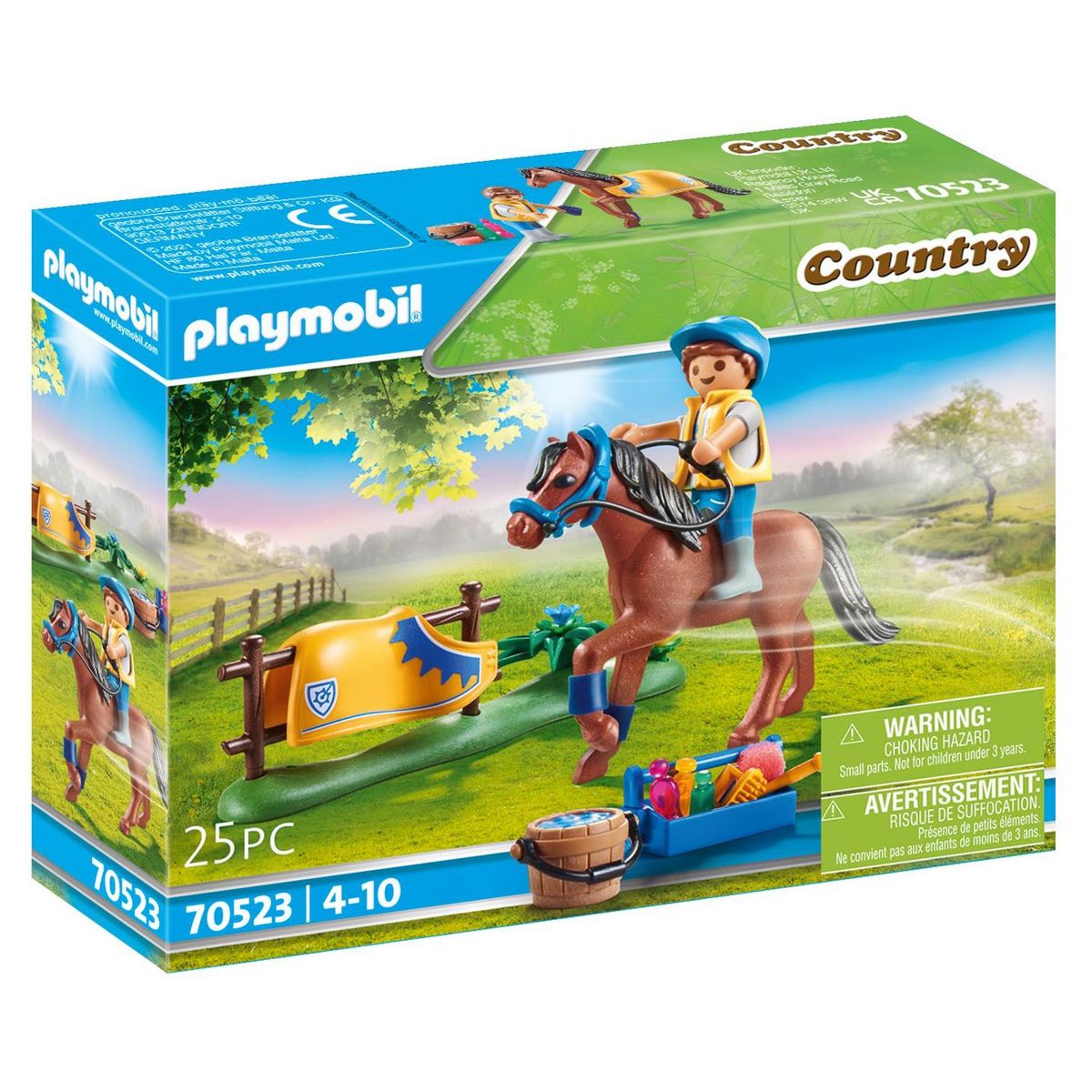 PLAYMOBIL 70523 - Country - Cavalier avec poney brun