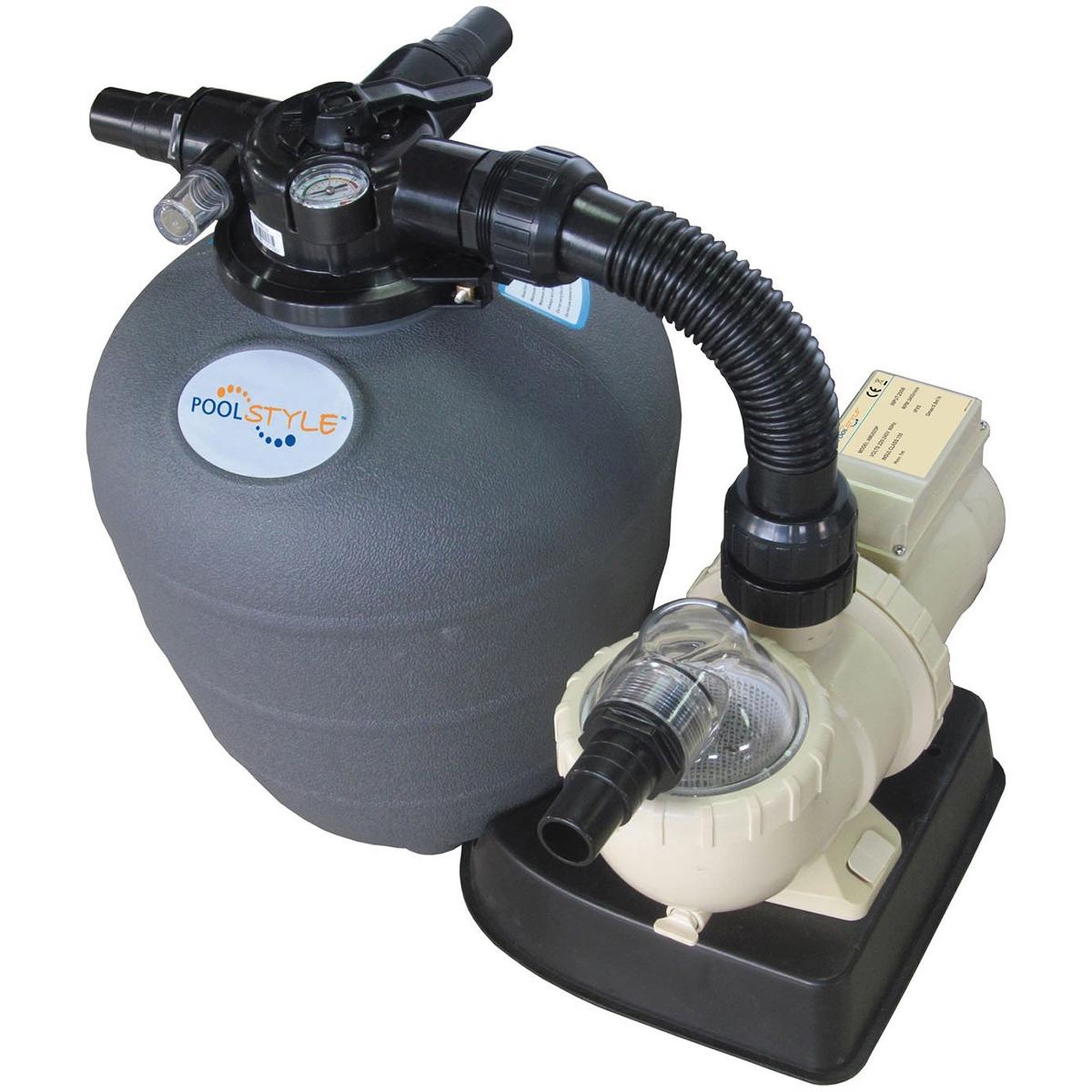 POOLSTYLE Groupe de filtration 8m3/h avec pompe et filtre à sable - 88031710