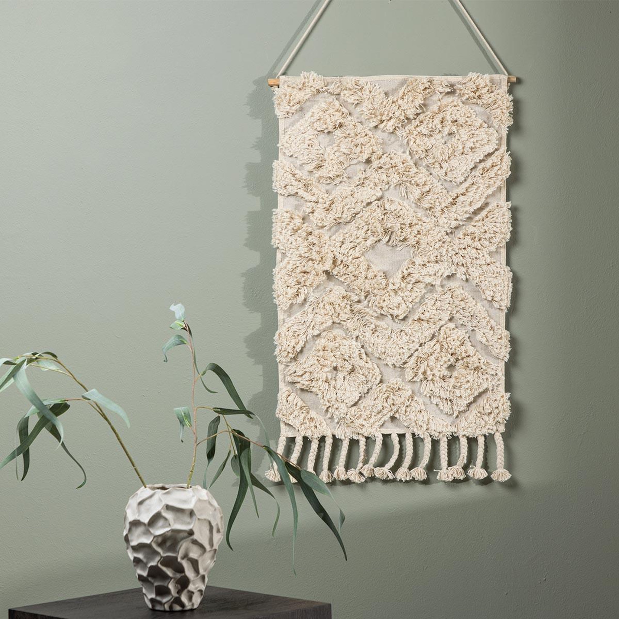 Voir la diapositive 4 : Paris Prix Toile tapis à suspendre  hilda  80cm naturel