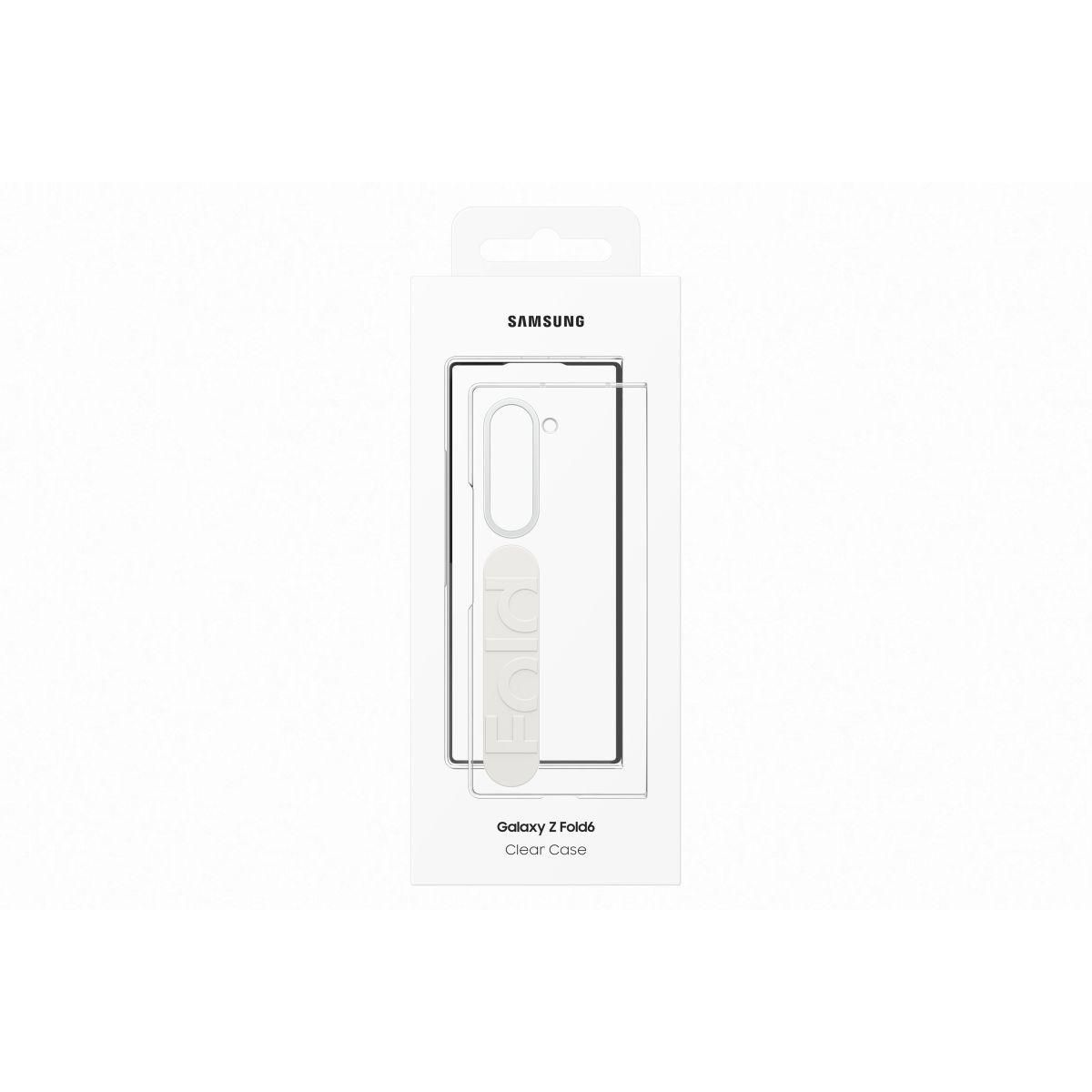 Samsung Coque Z Fold6 avec lanière transparente