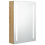 Voir la diapositive 2 : VIDAXL Armoire de salle de bain a miroir LED Chene 50x13x70 cm