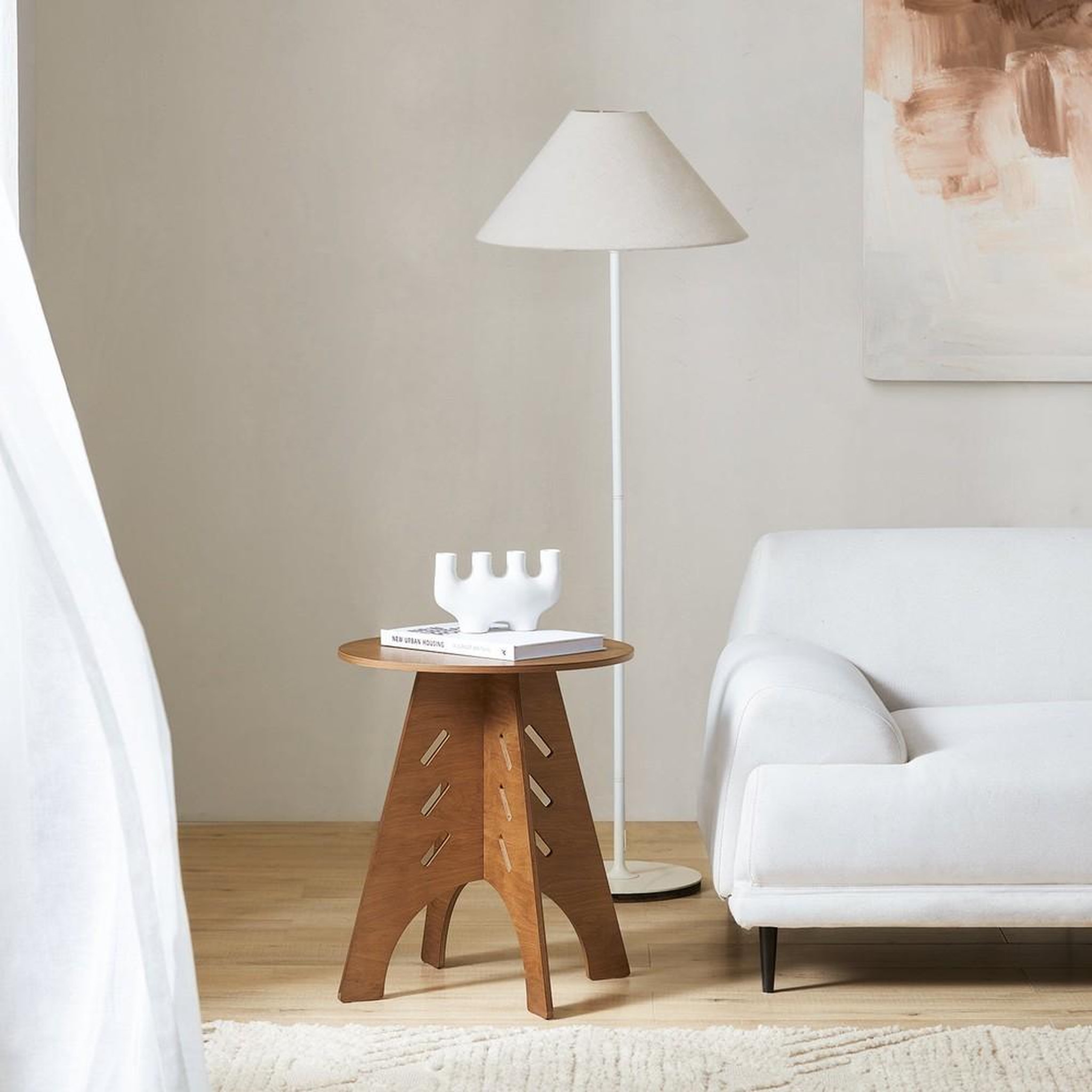 Voir la diapositive 2 : SOBUY SoBuy - Table D'appoint - Brun Clair - 46.46.5x36x55cm - Moderne - HFBT01