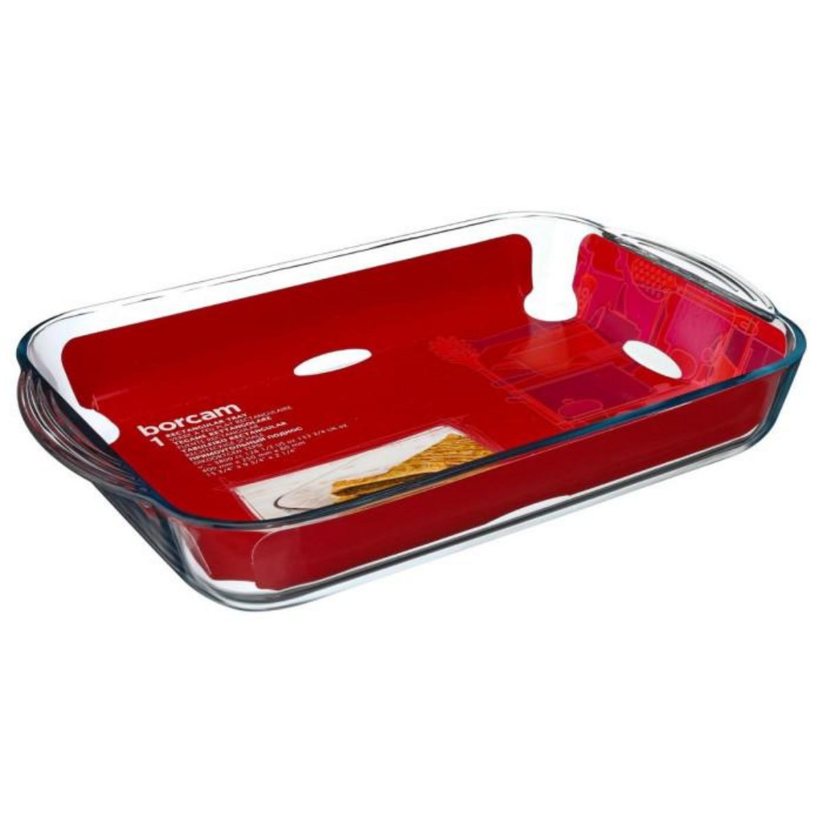 FIVE Plat à Four Rectangulaire  Verre  40cm Transparent