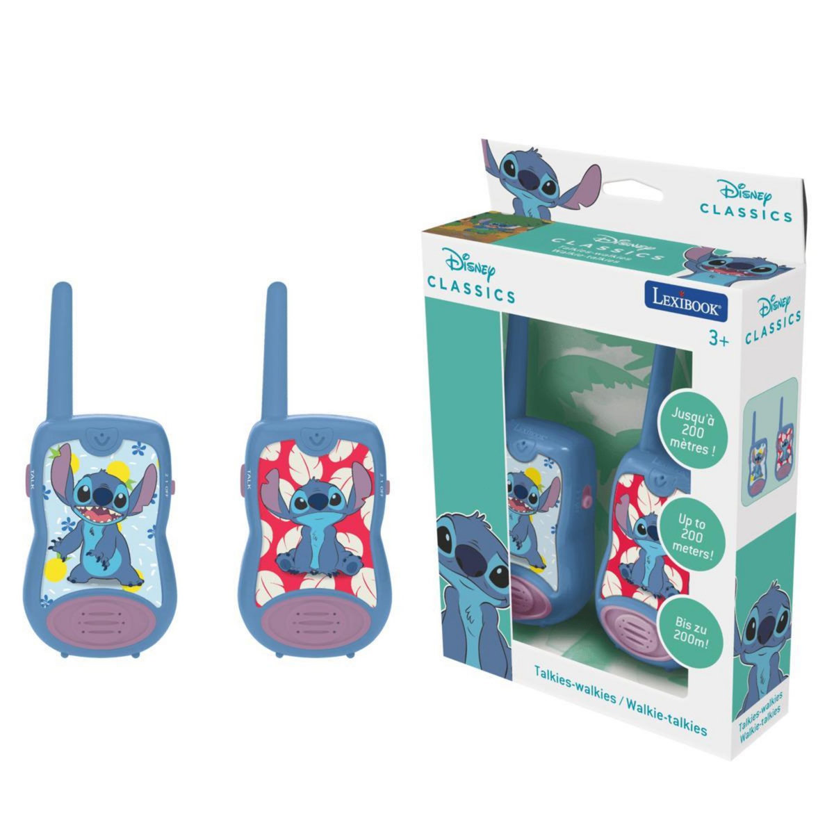 Lexibook Talkies-Walkies Disney Stitch portée 200m