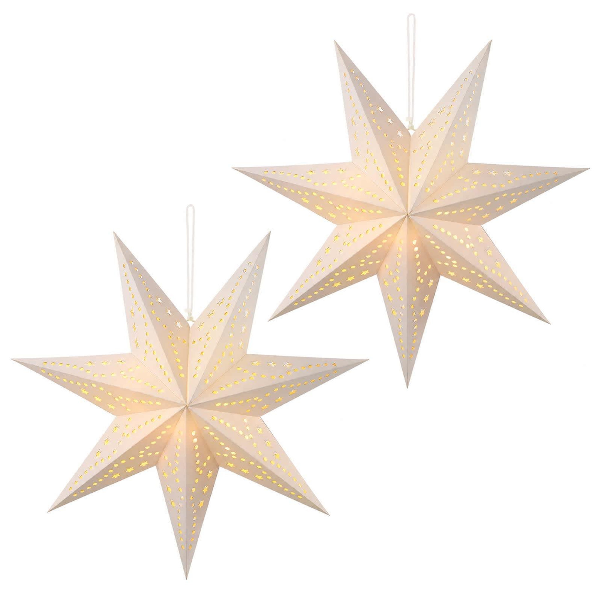 VIDAXL Eclairage de Noël RAAHE 2 pc 10 LED Blanc chaud 60 x 6 x 60 cm