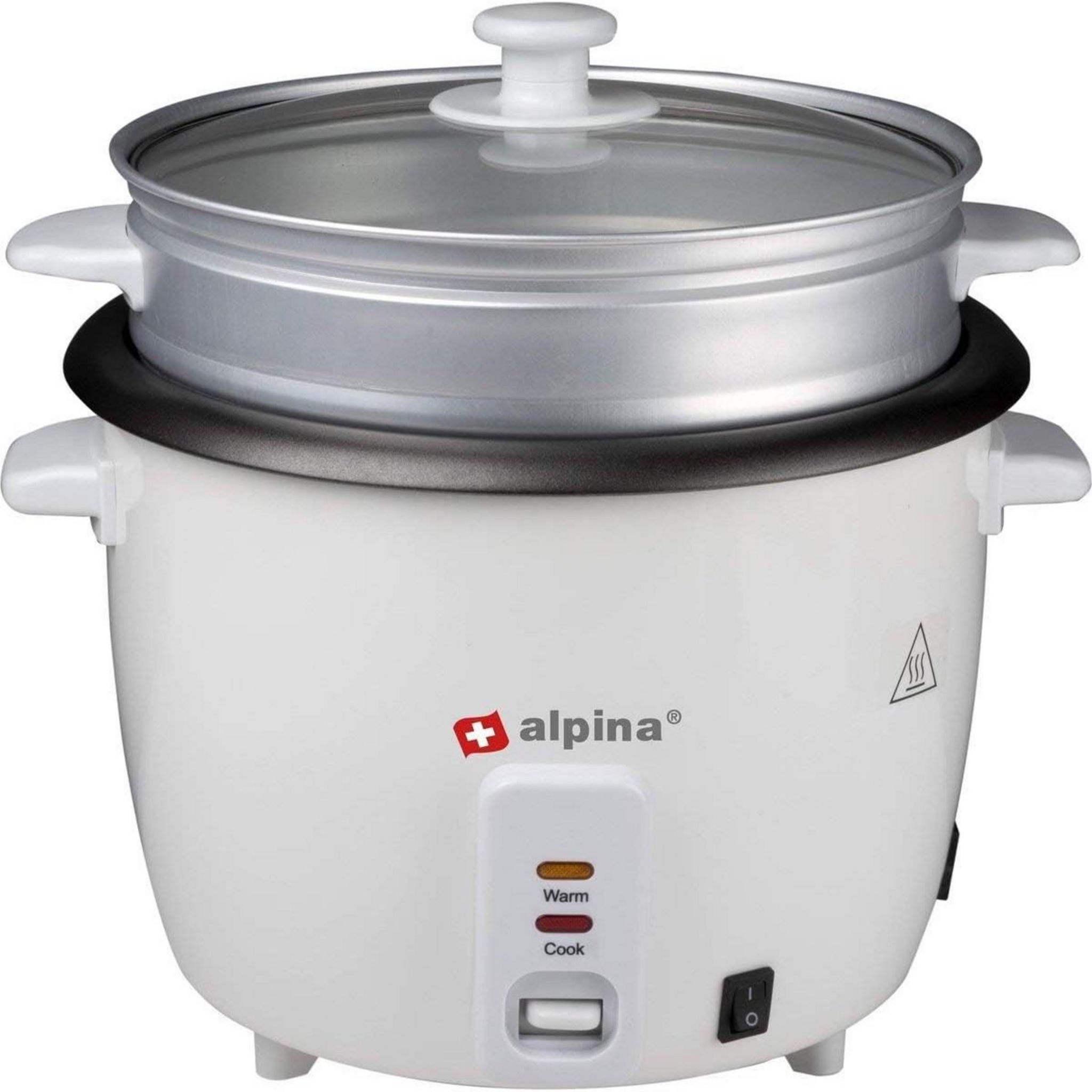 Alpina Cuiseur à riz 1.8L 700W Cuiseur Vapeur Rice Cooker Gobelet