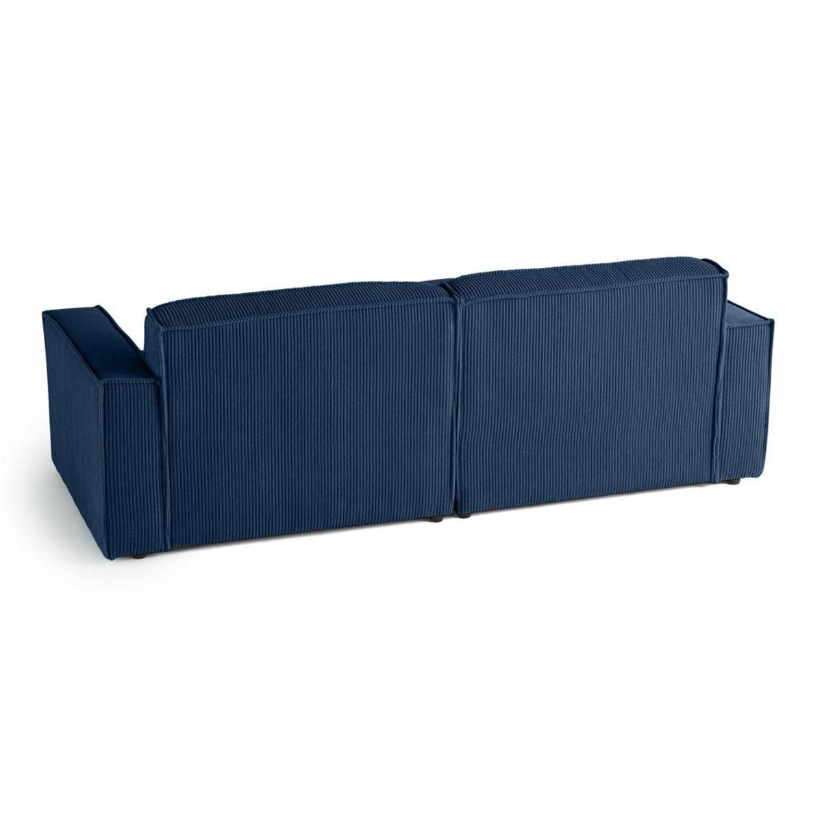 LISA DESIGN Spiaggia - canapé d'angle gauche - 4 places - en velours côtelé