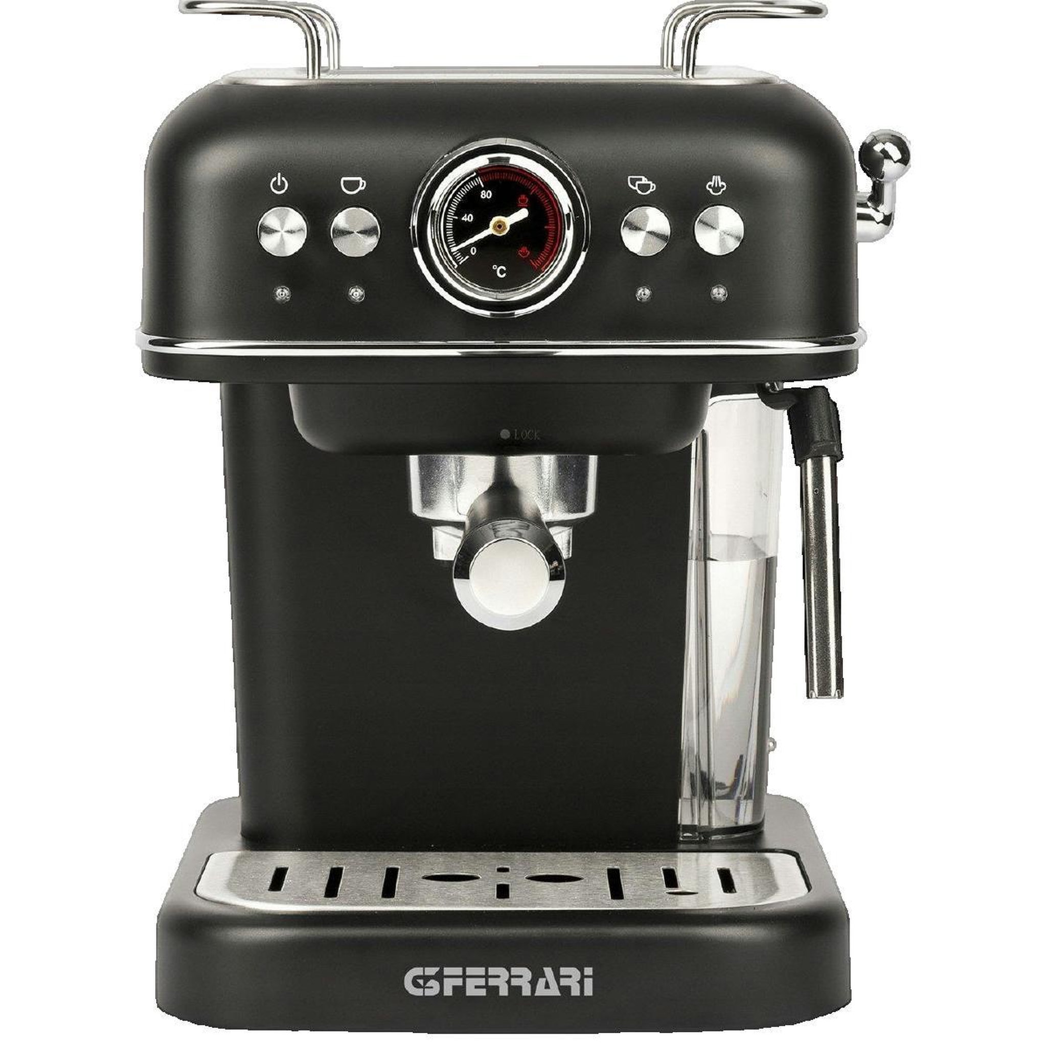 Voir la diapositive 3 : FERRARI Machine à café G3Ferrari Alchimia G10188 Noir avec mousseur à lait