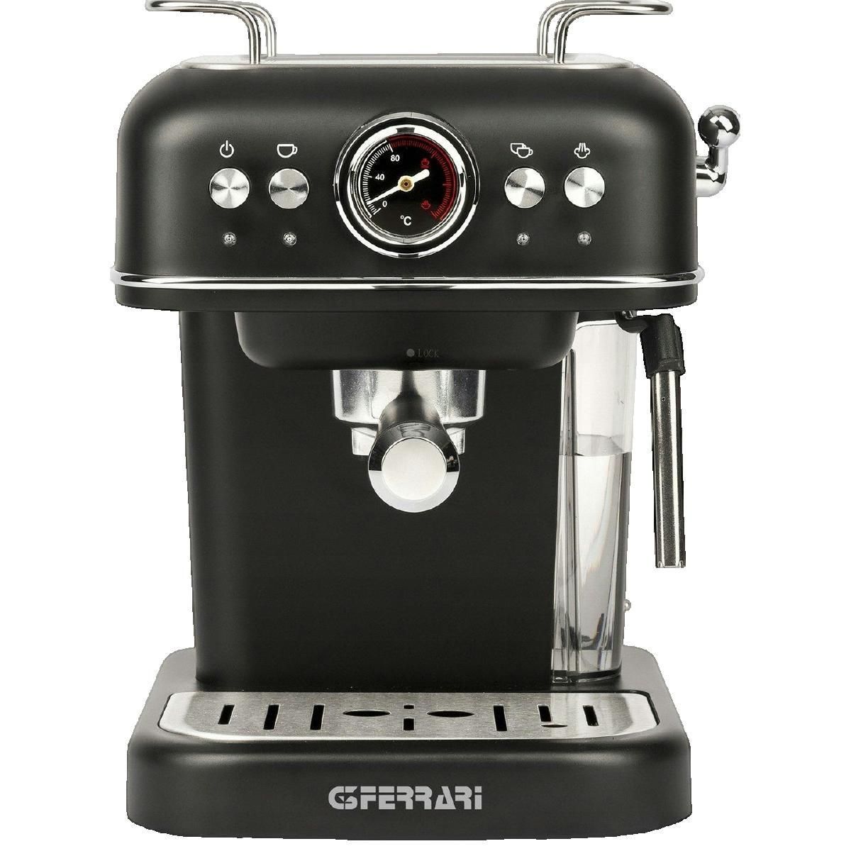 FERRARI Machine à café G3Ferrari Alchimia G10188 Noir avec mousseur à lait