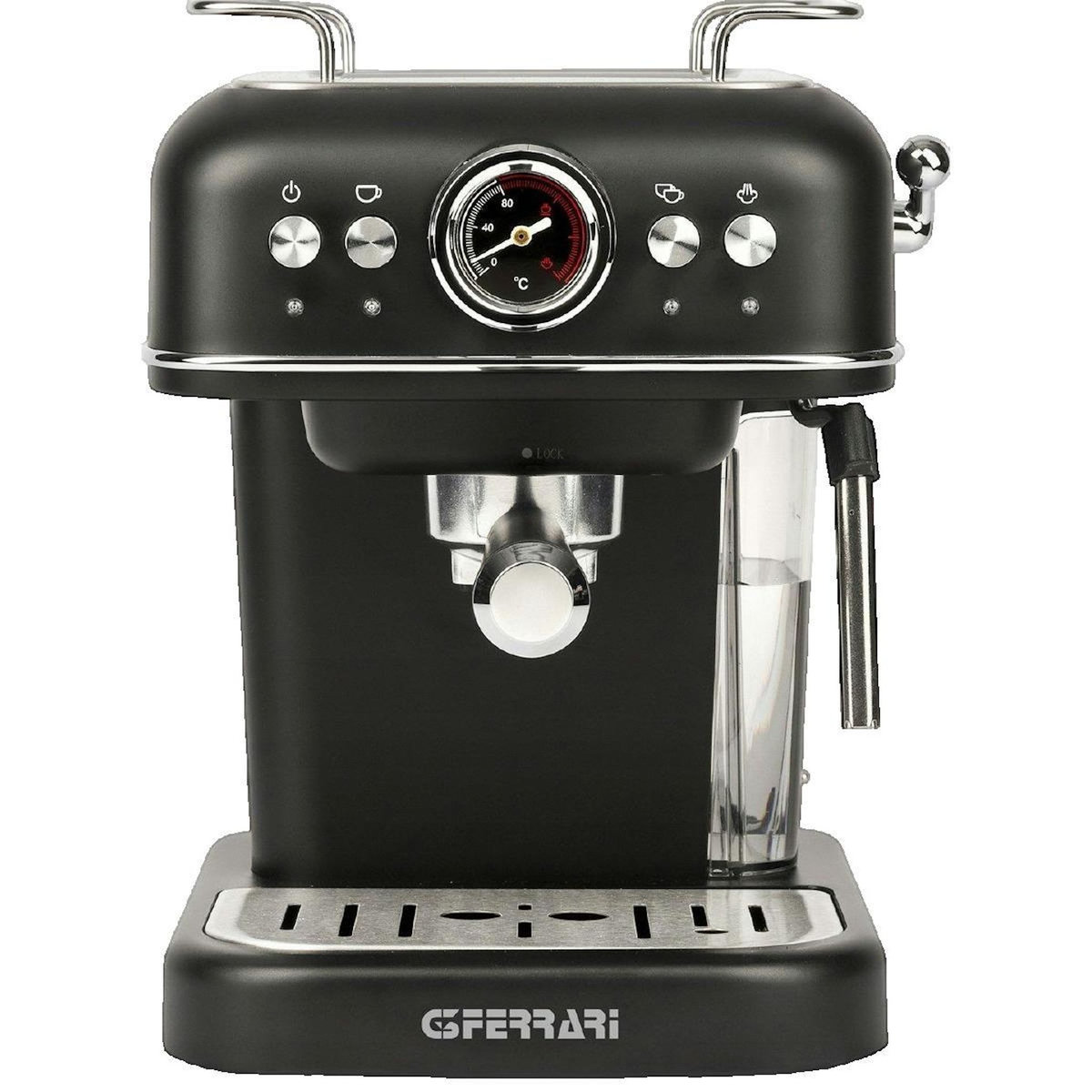 FERRARI Machine à café G3Ferrari Alchimia G10188 Noir avec mousseur à lait