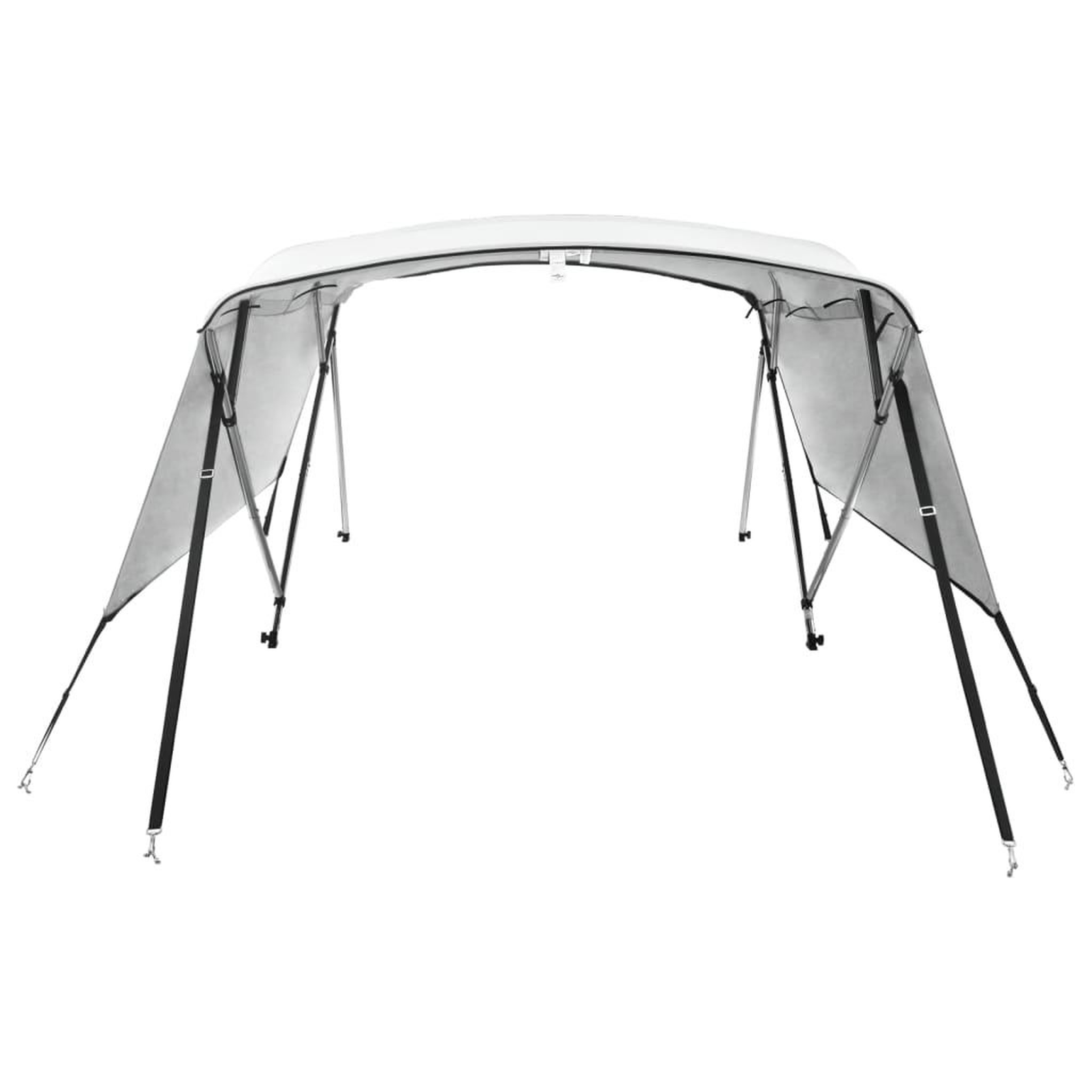 Voir la diapositive 4 : VIDAXL Toit bimini a 4 arceaux parois laterales 243x(185-198)x137 cm