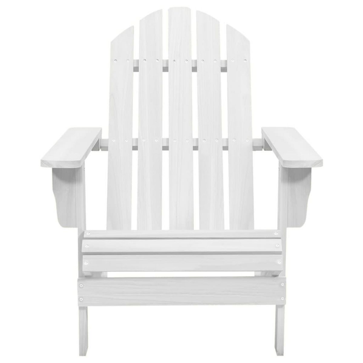 VIDAXL Chaise de jardin bois blanc