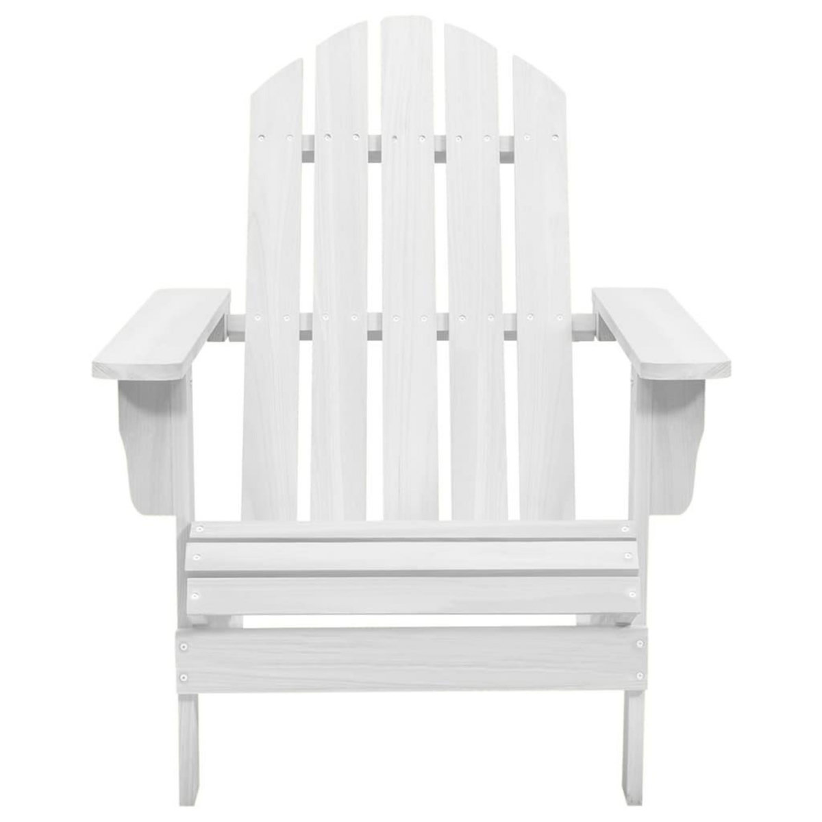 VIDAXL Chaise de jardin bois blanc