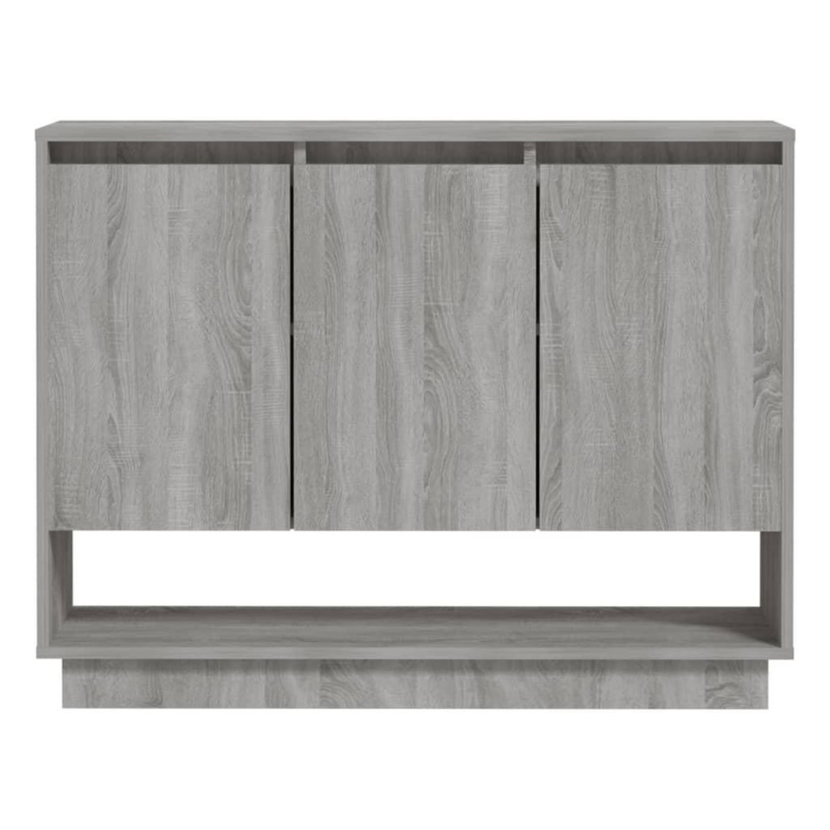 VIDAXL Buffet Sonoma gris 97x31x75 cm Bois d'ingenierie