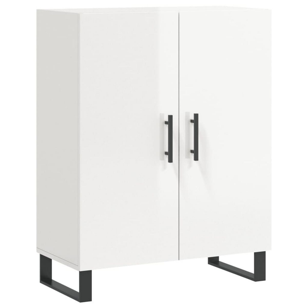 VIDAXL Buffet Blanc brillant 69,5x34x90 cm Bois d'ingenierie
