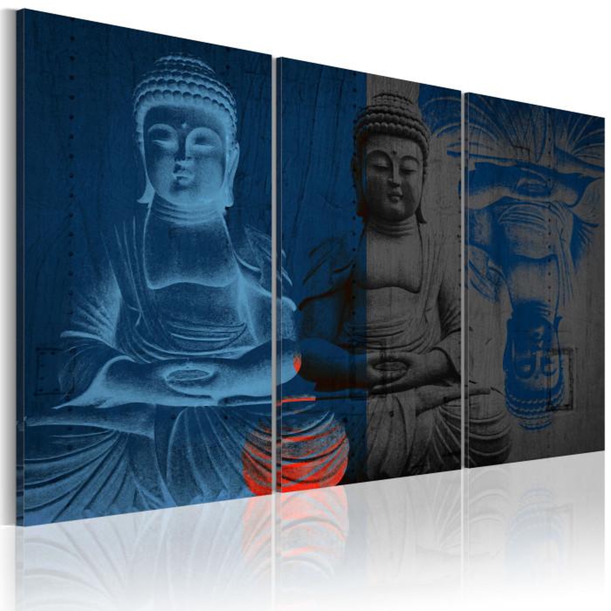 Paris Prix Tableau Imprimé  Bouddha Sculpture. Coloris disponibles : Multicolore