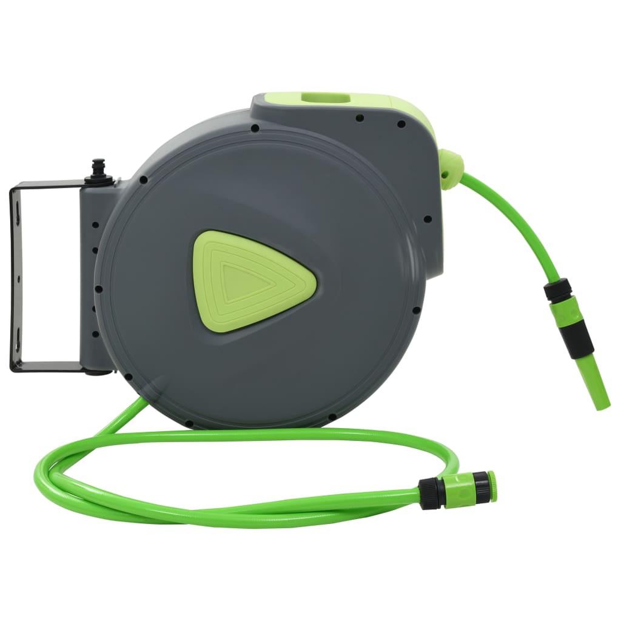 Voir la diapositive 2 : VIDAXL Enrouleur tuyau d'eau retractable automatique fixe mur 30+2 m