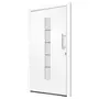 VIDAXL Porte d'entree Aluminium et PVC Blanc 100x210 cm