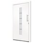 VIDAXL Porte d'entree Aluminium et PVC Blanc 100x210 cm