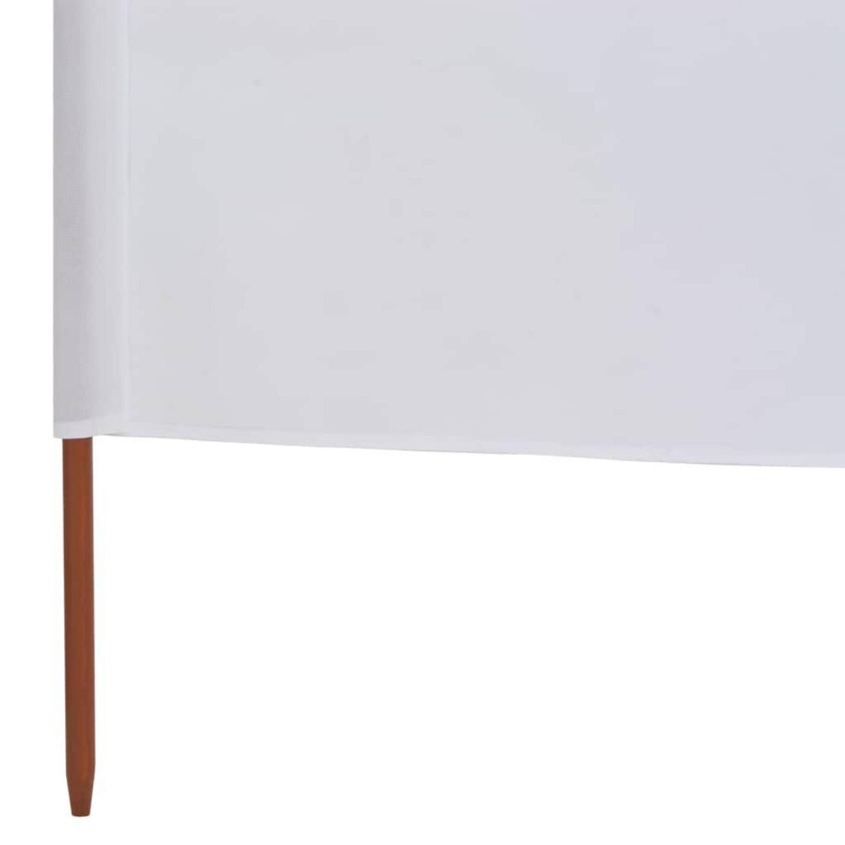 VIDAXL Paravent 6 panneaux Tissu 800 x 80 cm Blanc
