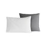 Voir la diapositive 2 : Sensei Maison Lot de 2 taies d'oreiller bicolores en percale coton DOZMARY