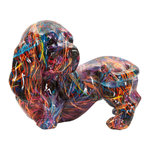 Paris Prix Statuette Teckel en Résine  Psyco  20cm Multicolore