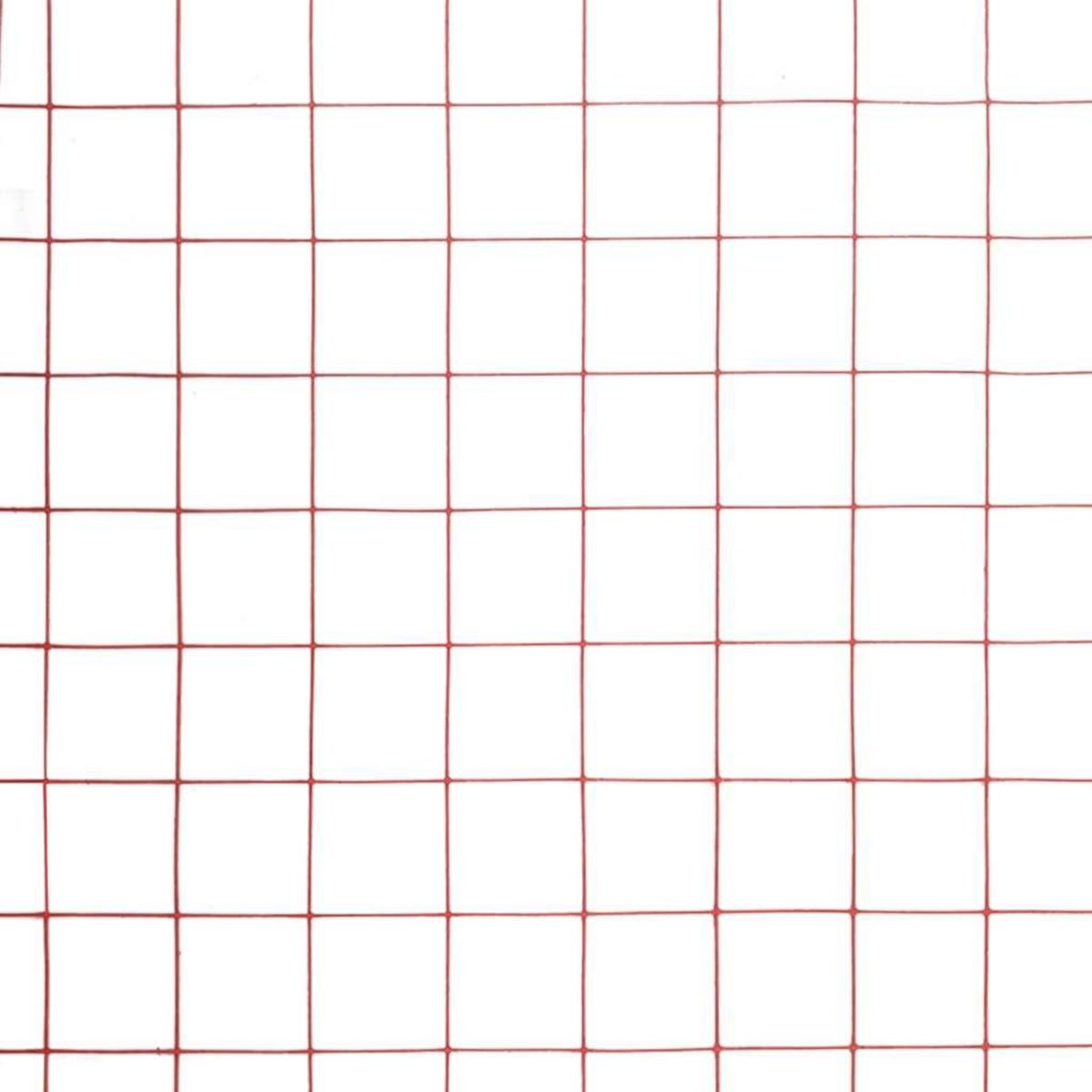 VIDAXL Grillage Acier avec revetement en PVC 25x1 m Rouge