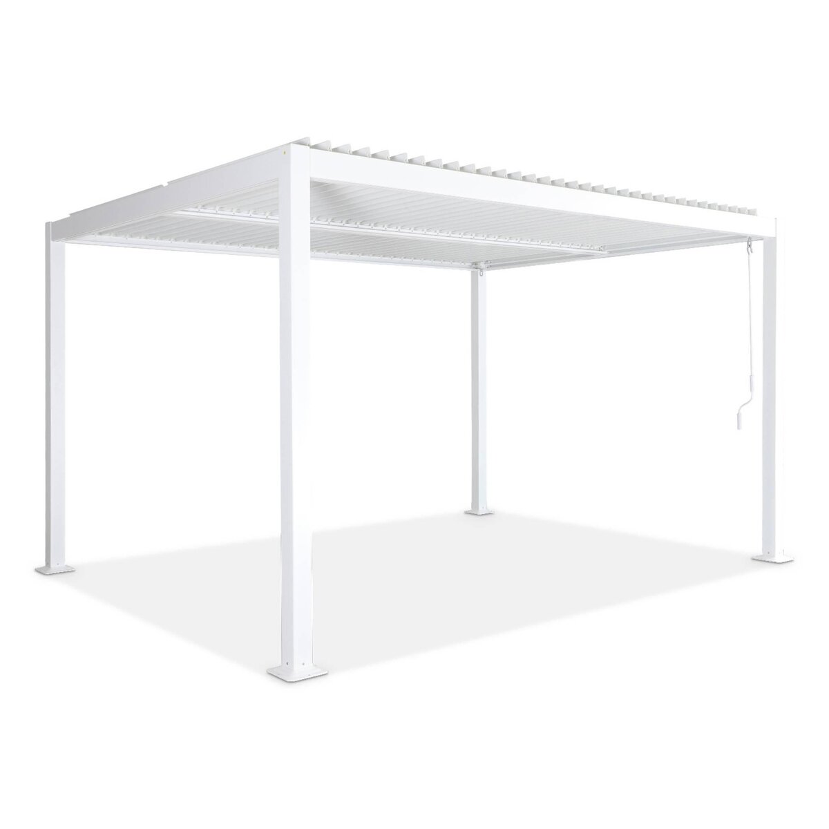 SWEEEK Pergola bioclimatique aluminium et acier lames orientables 4x3m Palace