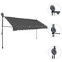 Voir la diapositive 3 : VIDAXL Auvent manuel retractable avec LED 400 cm Anthracite