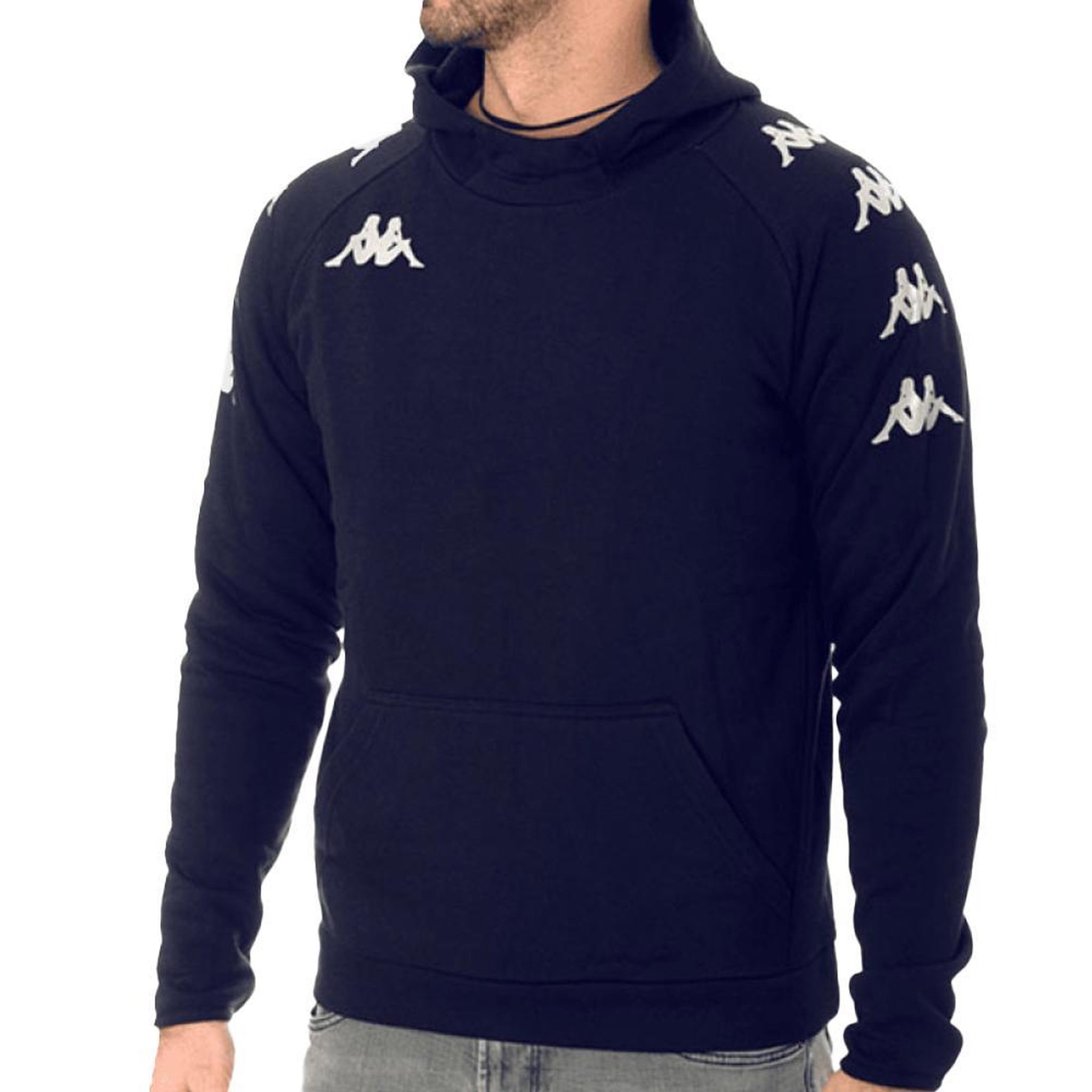 KAPPA Sweat à Capuche Marine Homme Kappa Diano. Coloris disponibles : Bleu