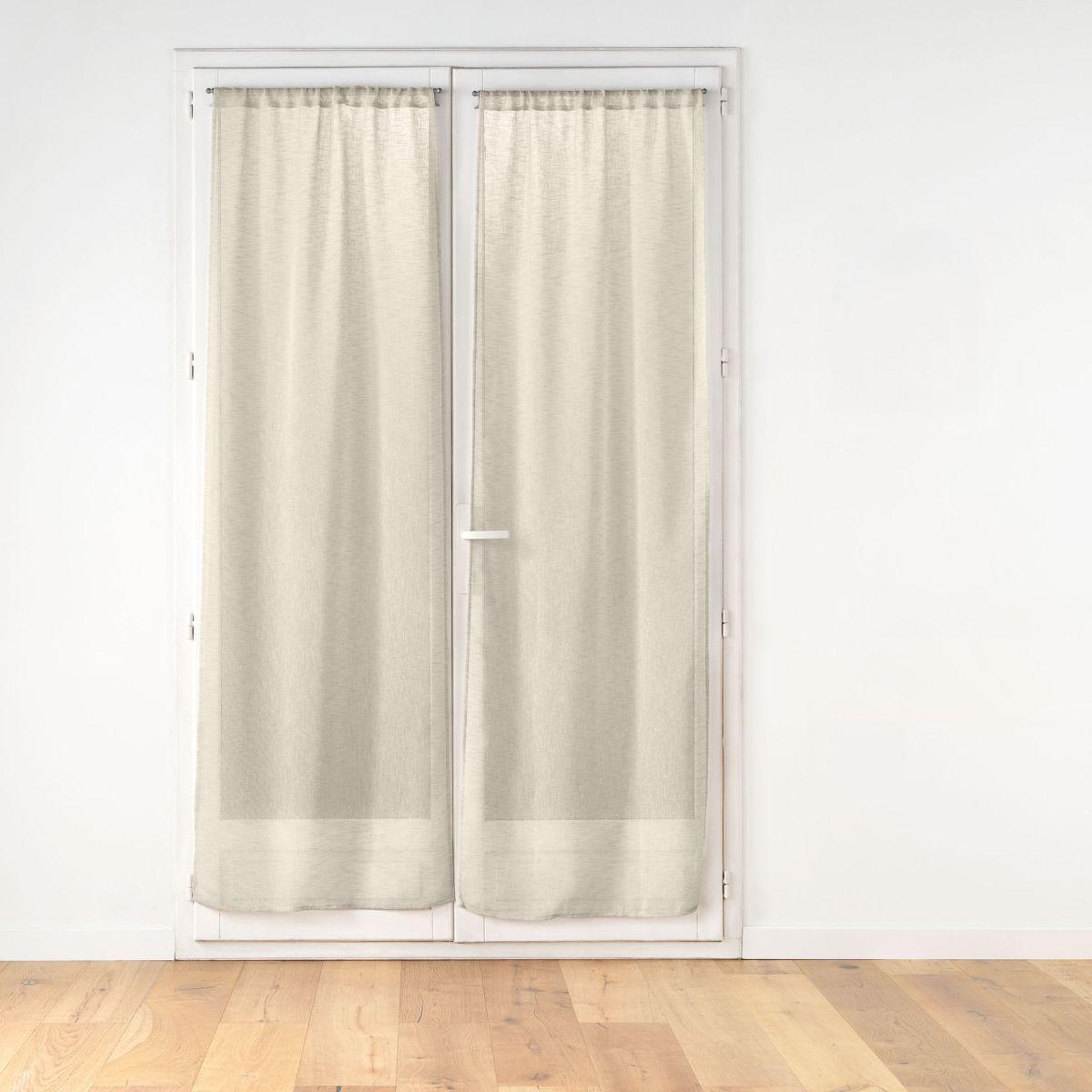 Douceur d'Intérieur Paire de voilages passe-tringle  carlin  70x200cm lin