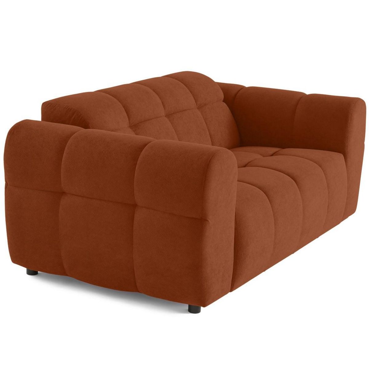 LISA DESIGN Ray - canapé droit 2 places en tissu texturé