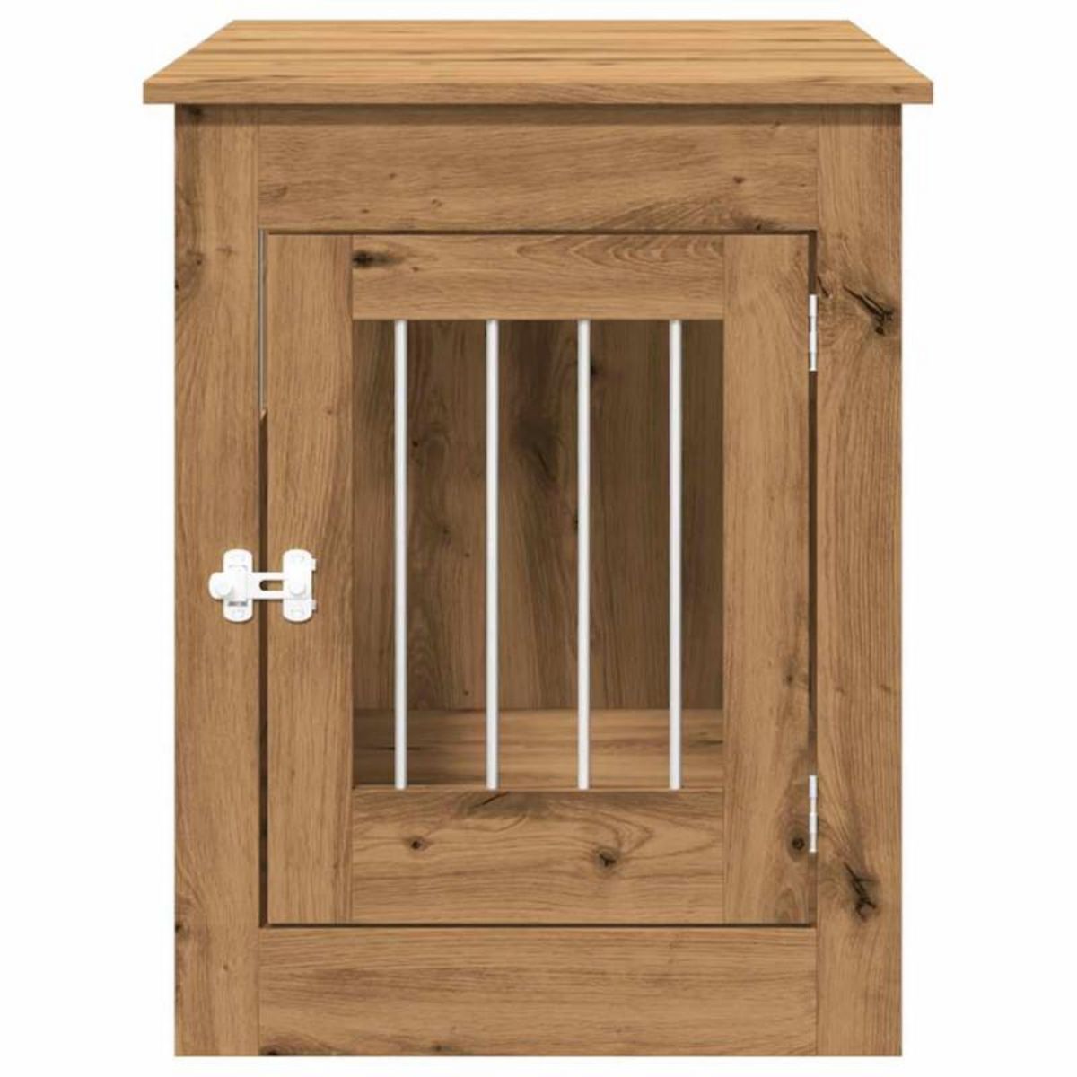 VIDAXL Meuble de cage pour chiens chêne artisanal 55x80x68 cm