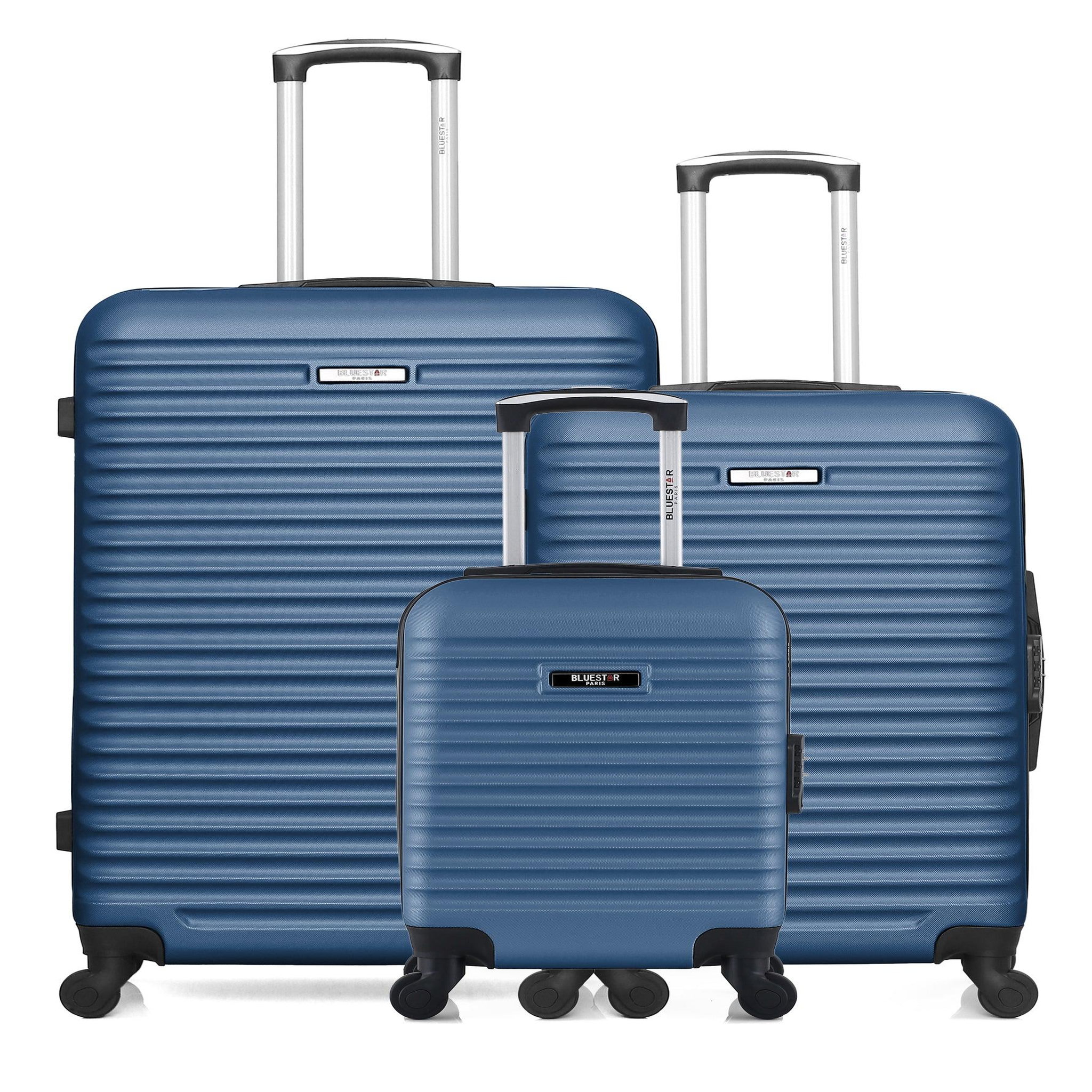 BLUESTAR Lot de 3 - valises grand format, weekend et cabine xxs brazilia