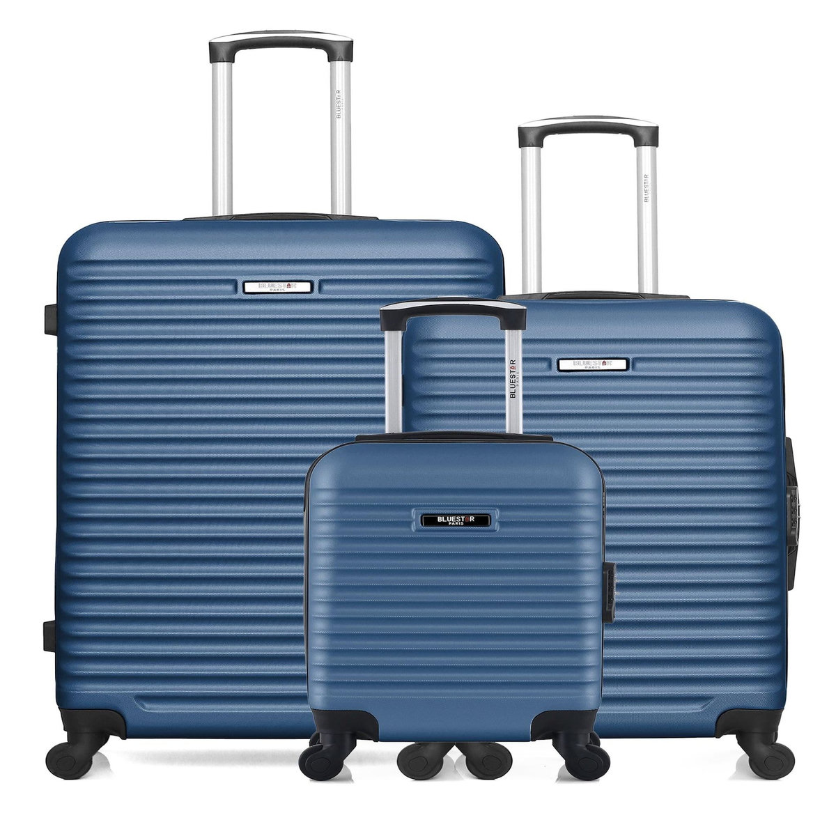 BLUESTAR Lot de 3 - Valises grand format, weekend et cabine XXS BRAZILIA