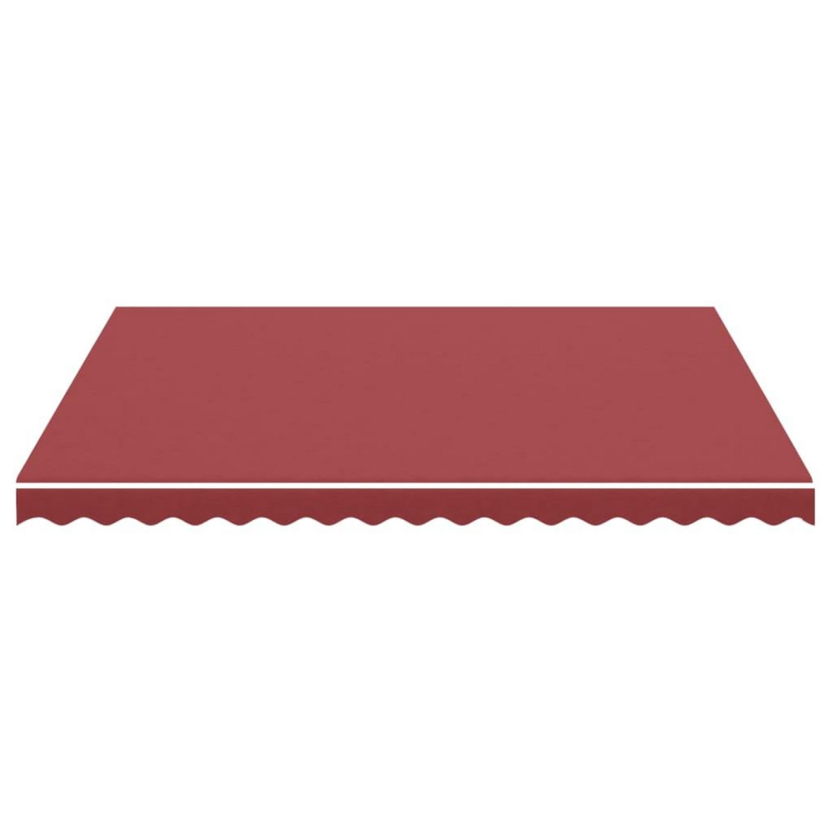 VIDAXL Tissu de remplacement pour auvent Bordeaux rouge 4x3,5 m
