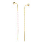 Voir la diapositive 1 : L'ATELIER D'AZUR Boucles d'Oreilles Or 18 Carats 750/000 Jaune Pendantes - Zirconium
