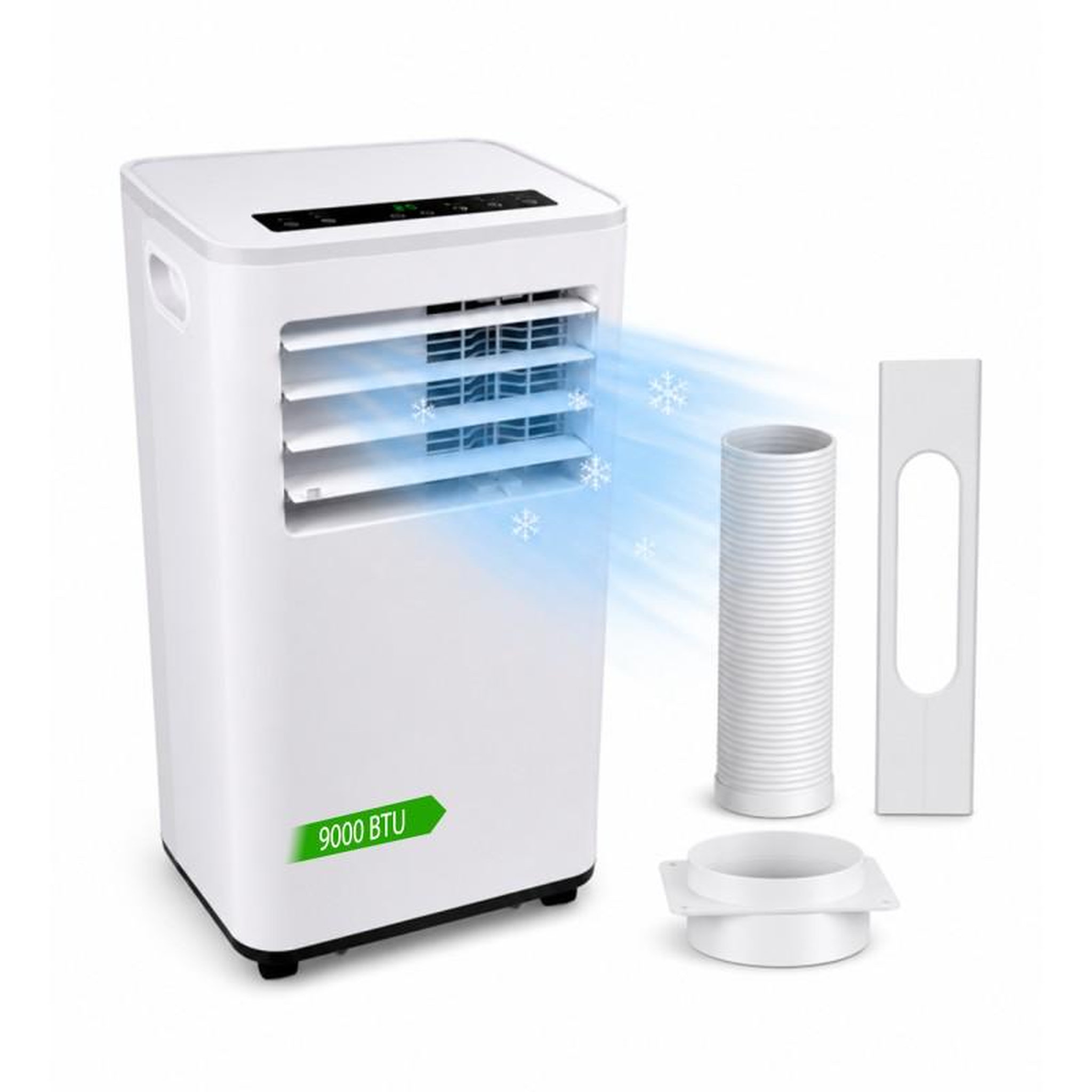 Climatiseur mobile 3-en-1 multifonction 9 000 btu avec déshumidification