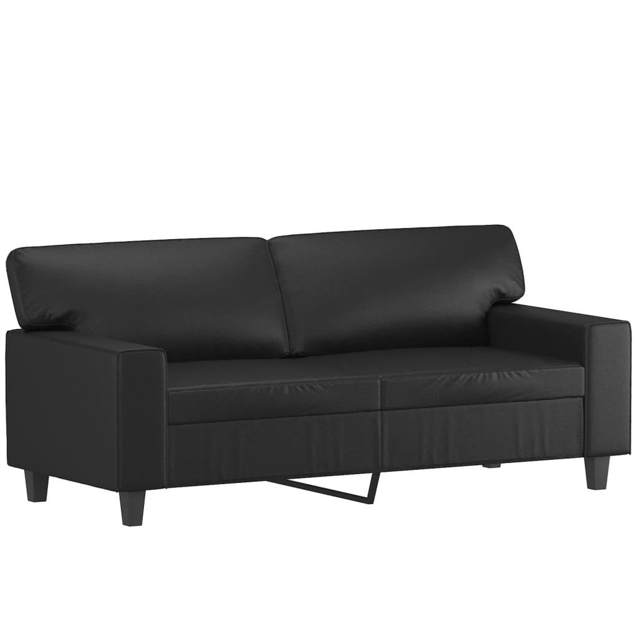 Voir la diapositive 4 : VIDAXL Ensemble de canapes 2 pcs noir similicuir