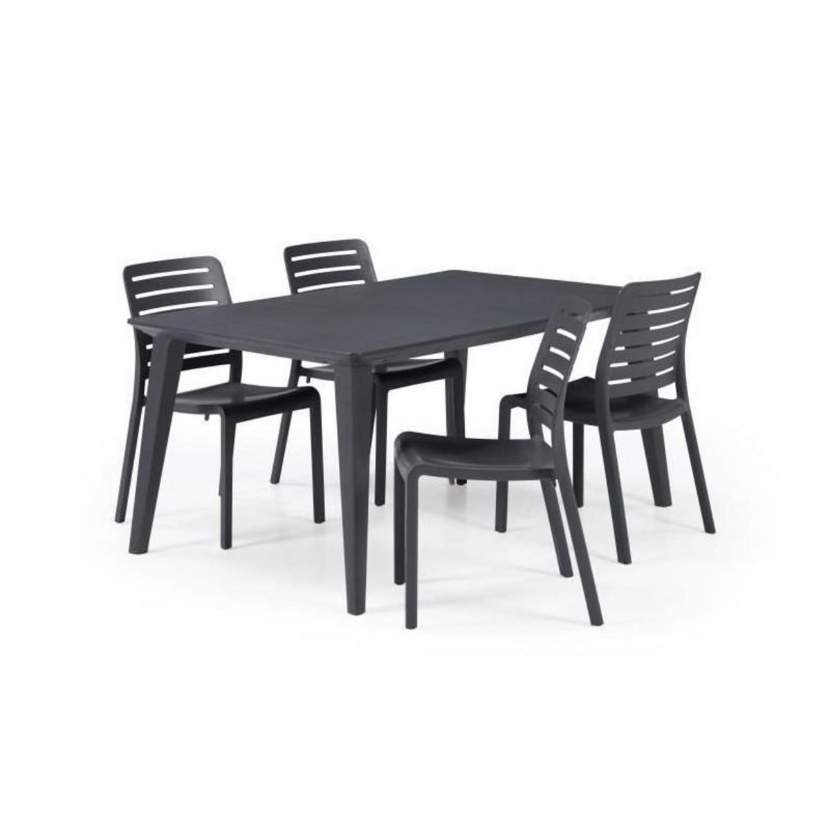 ALLIBERT JARDIN ALLIBERT JARDIN Table Lima 160 6 personnes - Design contemporain - Graphite