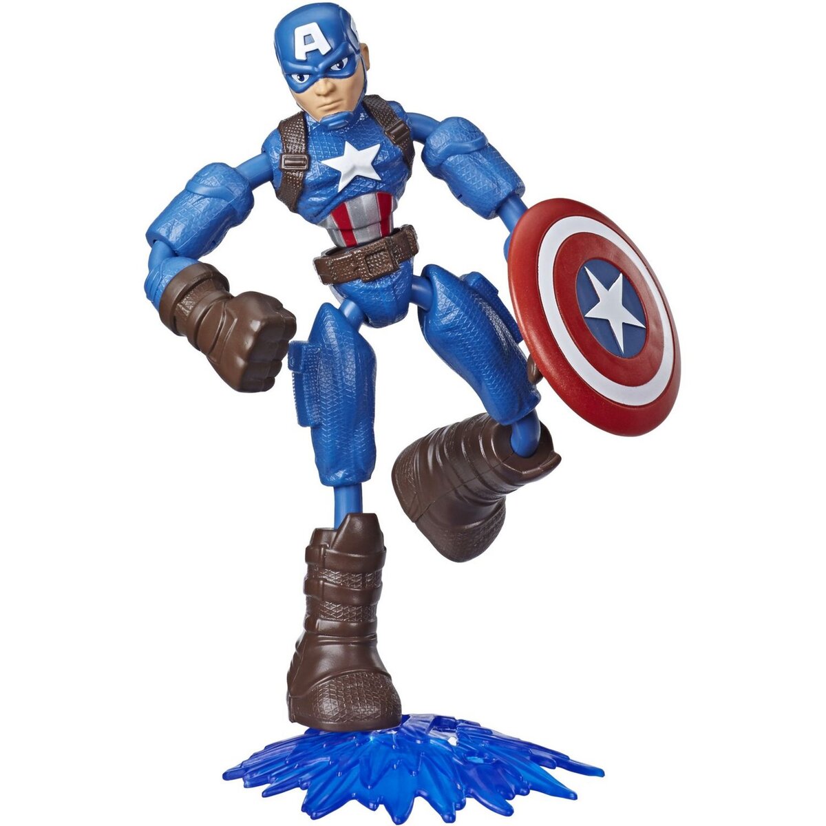 HASBRO  Figurine 15cm Bend et Flex Avengers Captain America