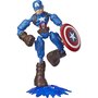 Voir la diapositive 1 : HASBRO  Figurine 15cm Bend et Flex Avengers Captain America