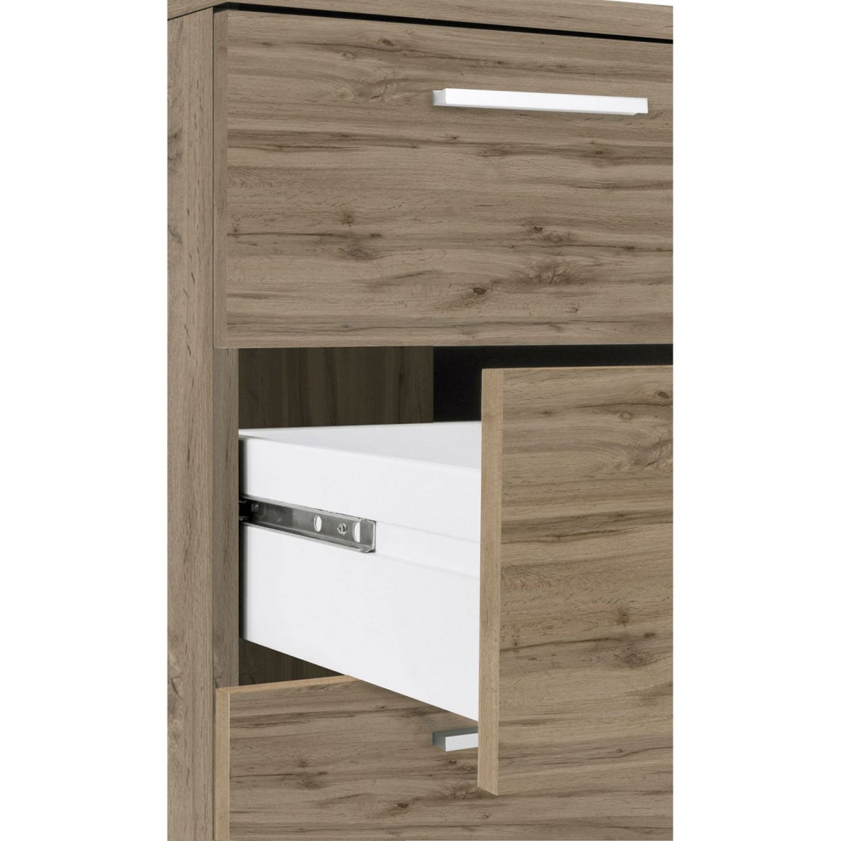 Bureau d'angle droit 3 tiroirs 180 cm VASTO