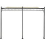 Voir la diapositive 1 : Habitat et Jardin Pergola tonnelle adossée en métal - 3 x 4 m - Beige